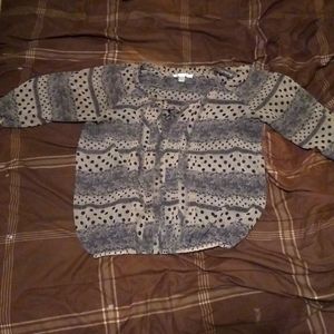 Different print blouse